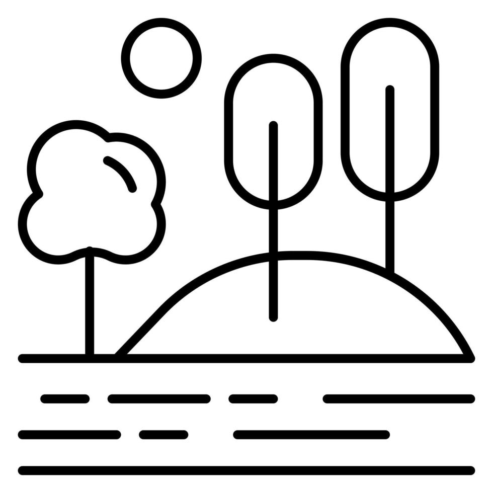 Wald Landschaft Vektor Symbol