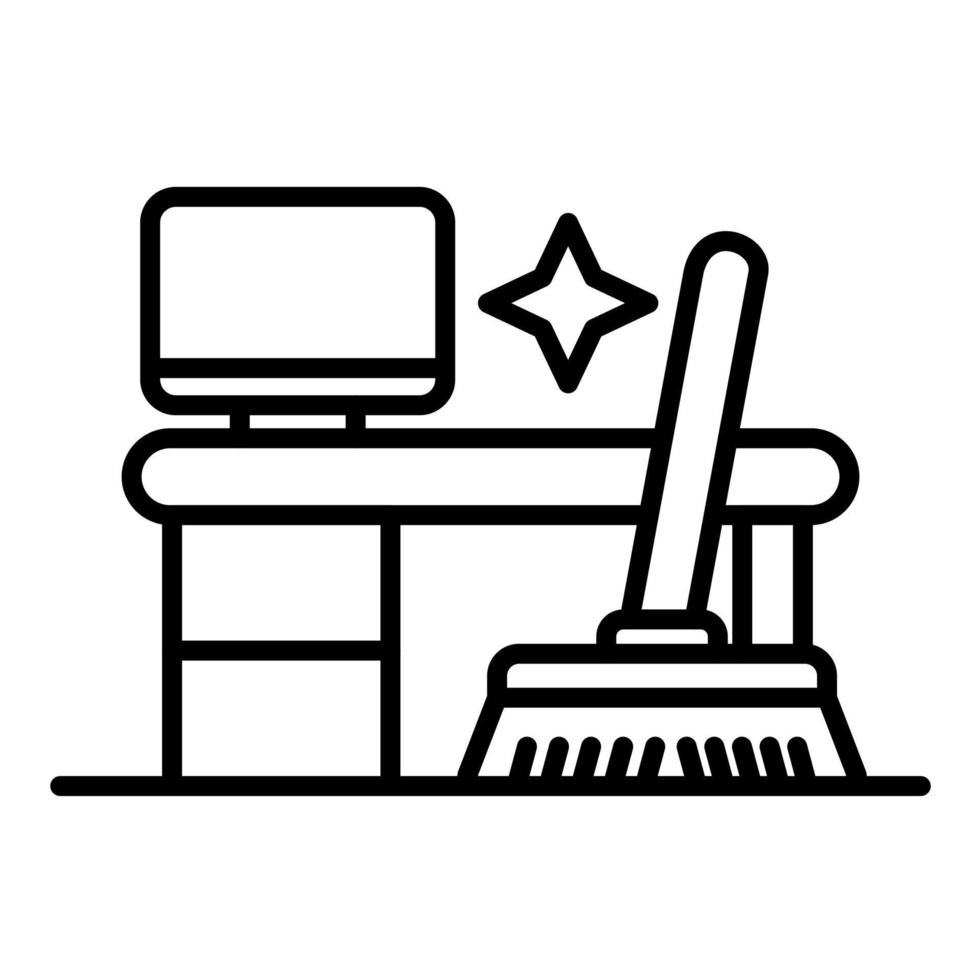 kontor rengöring vektor ikon