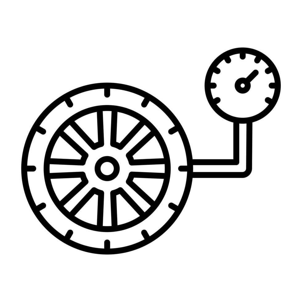 Reifen Druck Vektor Symbol