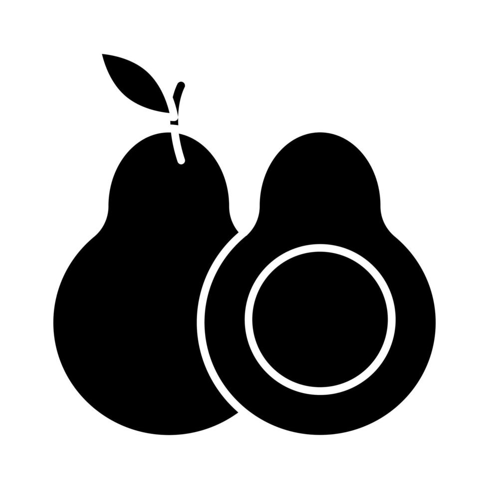 Avocado-Vektor-Symbol vektor