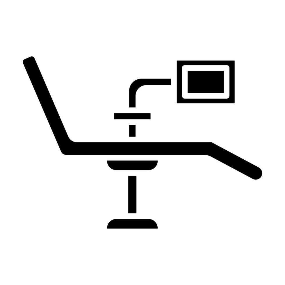 dental stol vektor ikon