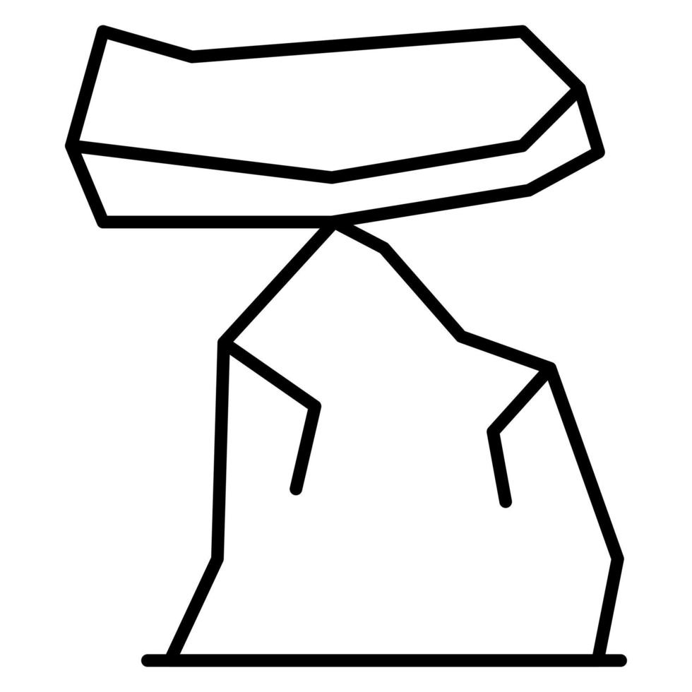 Wüste Felsen Vektor Symbol