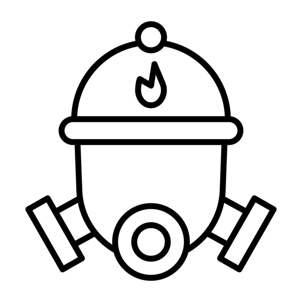 Feuerwehrmann Maske Vektor Symbol