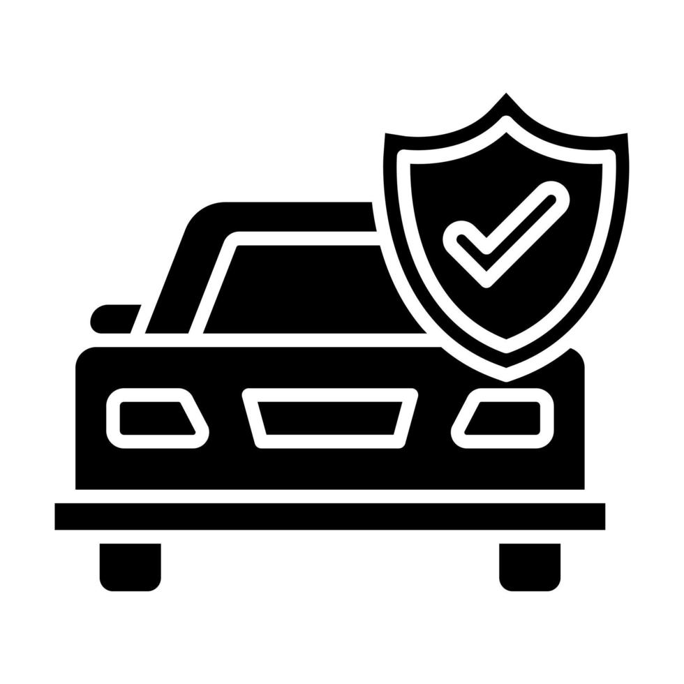 Auto Sicherheit Vektor Symbol