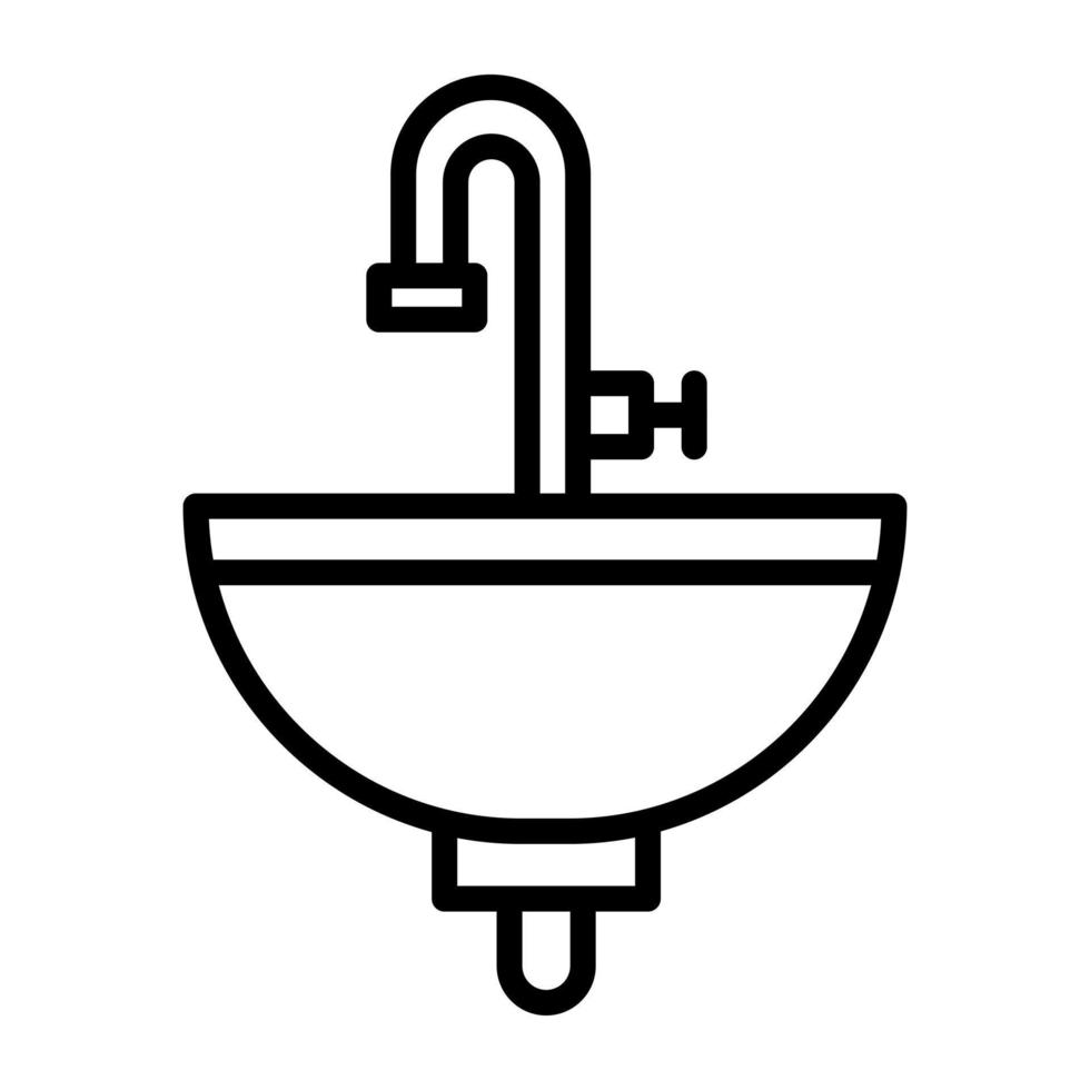 Waschbecken-Vektor-Symbol vektor