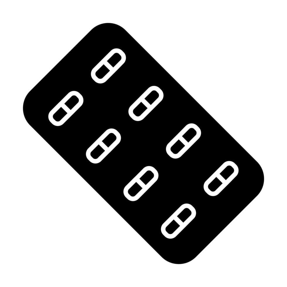 Tabletten Paket Vektor Symbol