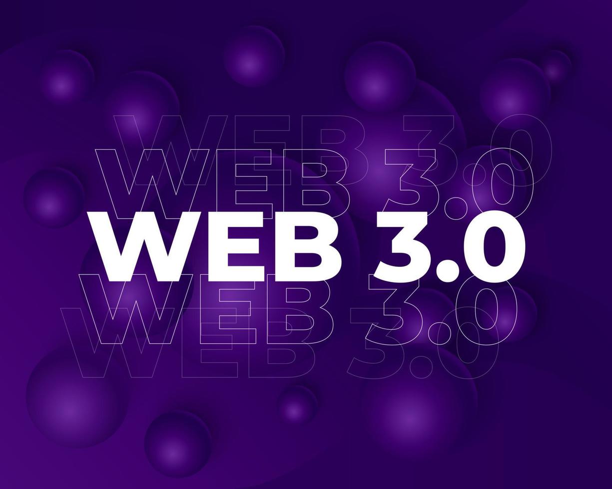 Netz 3.0 oder web3 Internet Illustration, Vektor