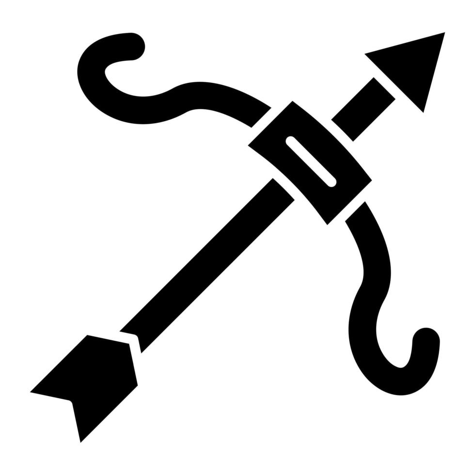 Bogenschießen-Vektor-Symbol vektor