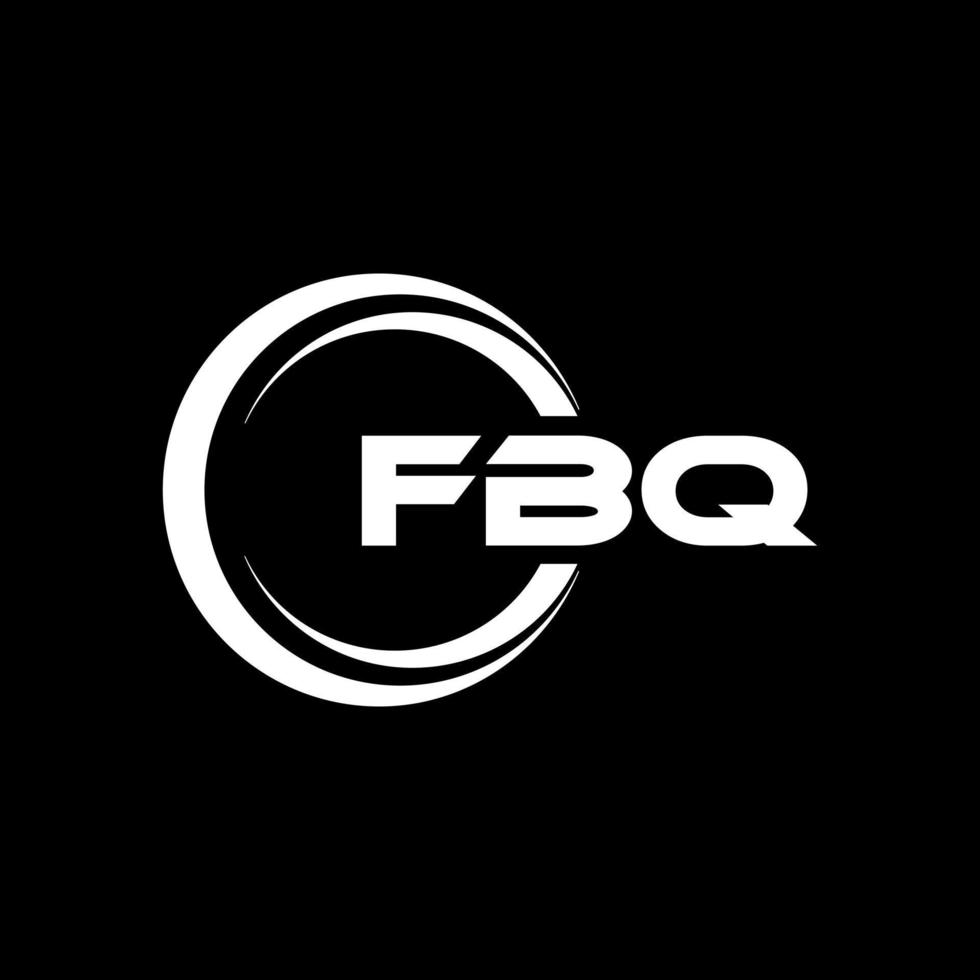 fbq Brief Logo Design im Illustration. Vektor Logo, Kalligraphie Designs zum Logo, Poster, Einladung, usw.