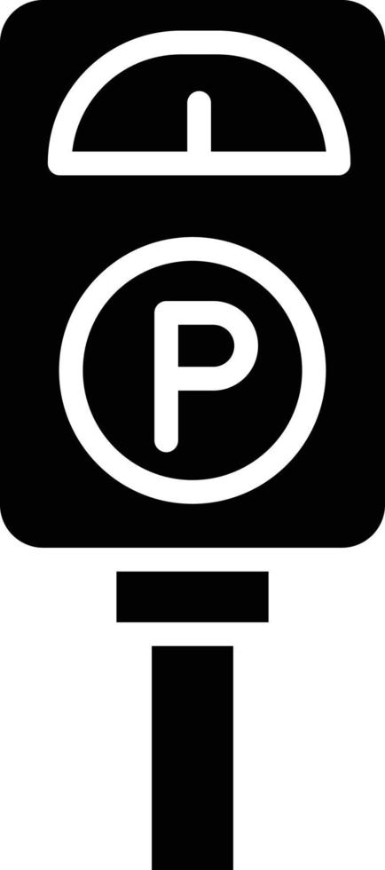 parkeringsmätare vektor ikon design illustration