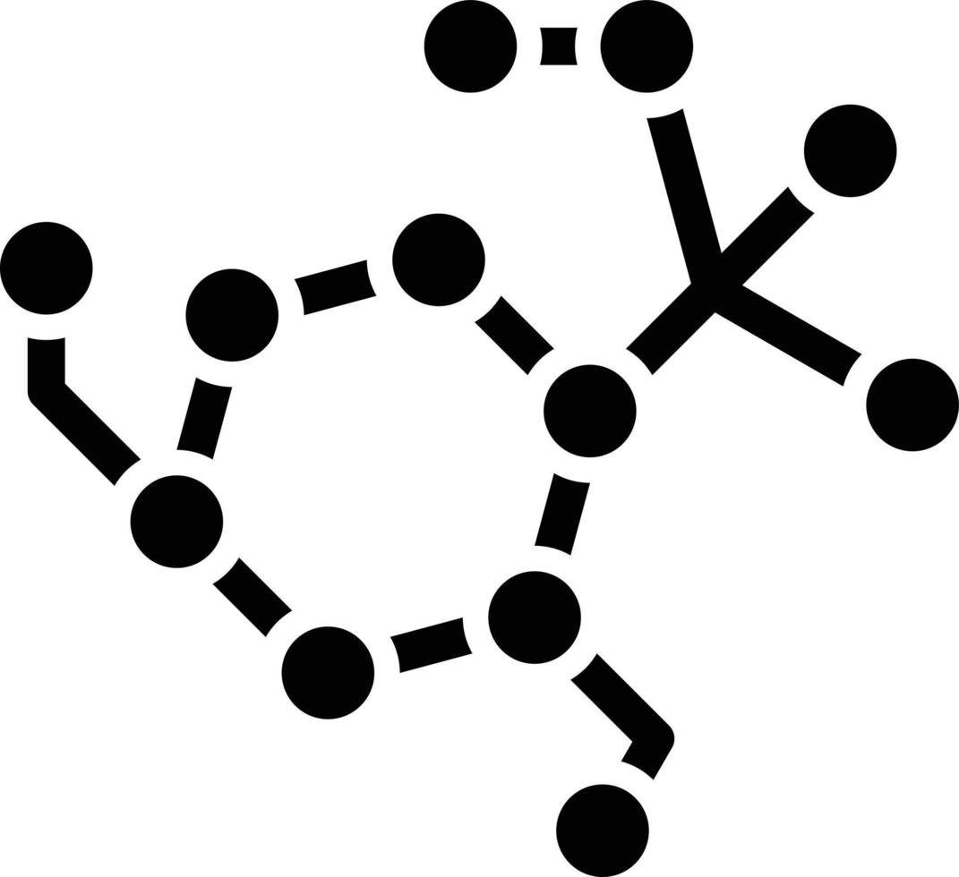 molekyl kedja vektor ikon design illustration