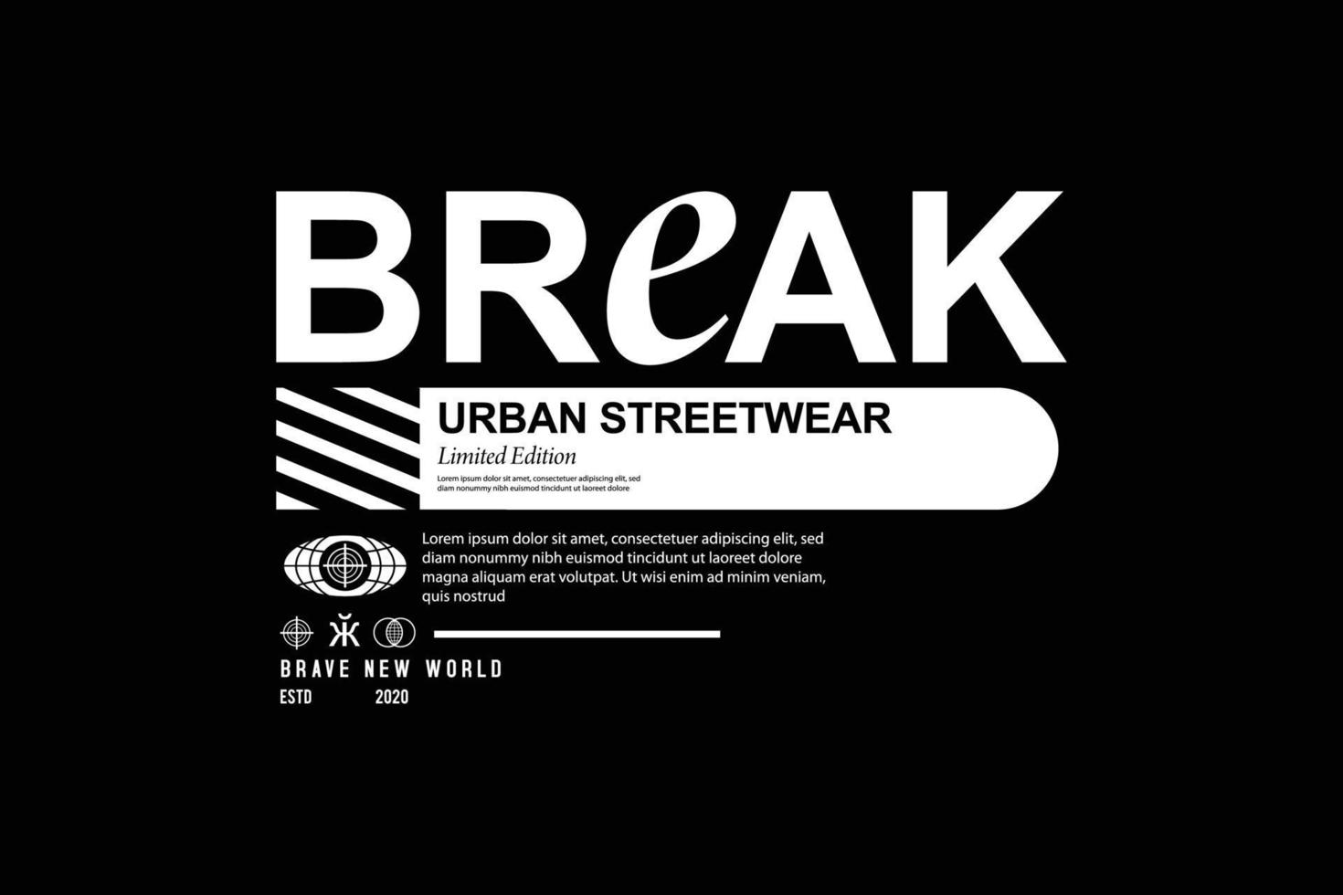 streetwear mall design vektor