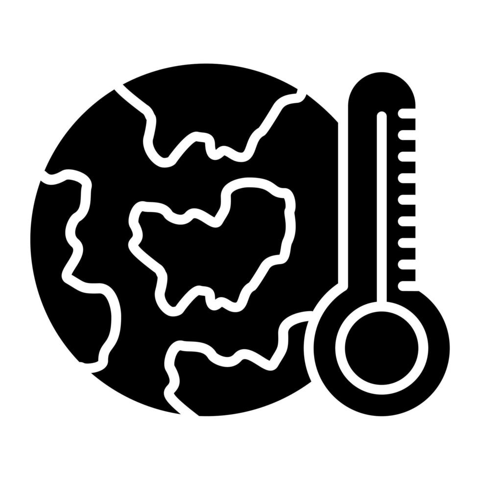 Vektorsymbol für die globale Erwärmung vektor
