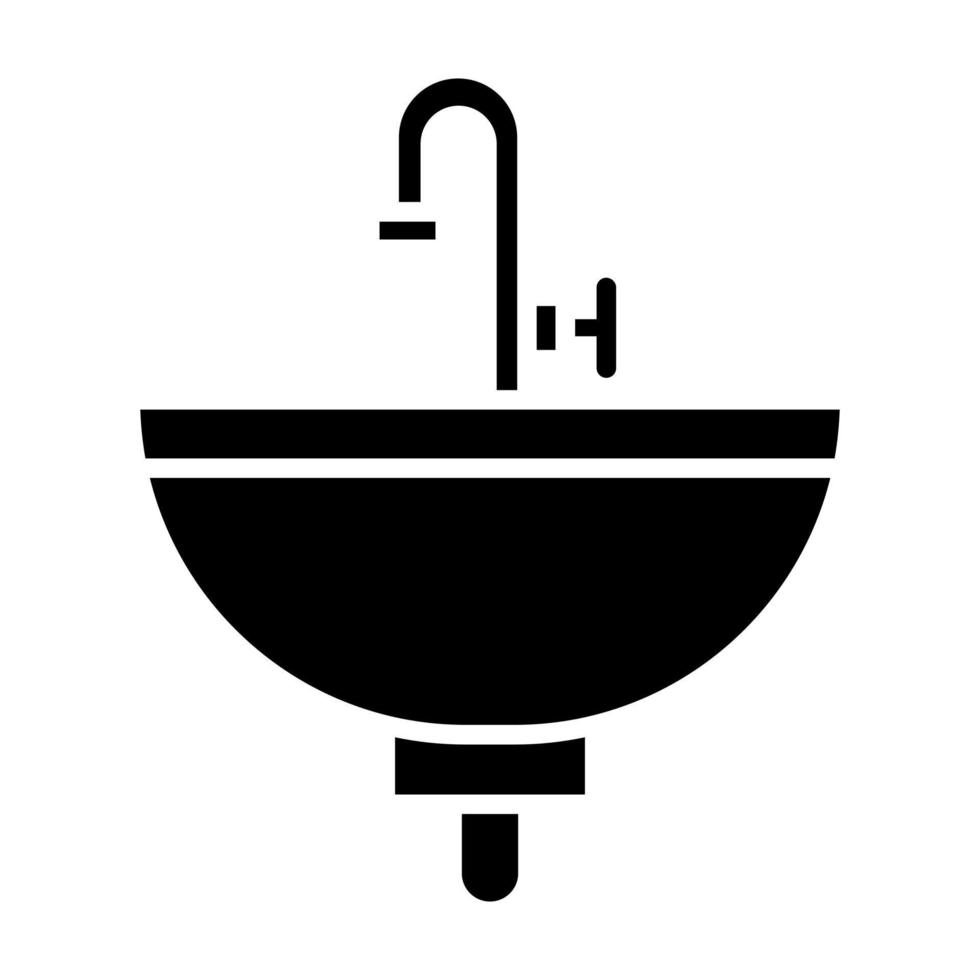 Waschbecken-Vektor-Symbol vektor