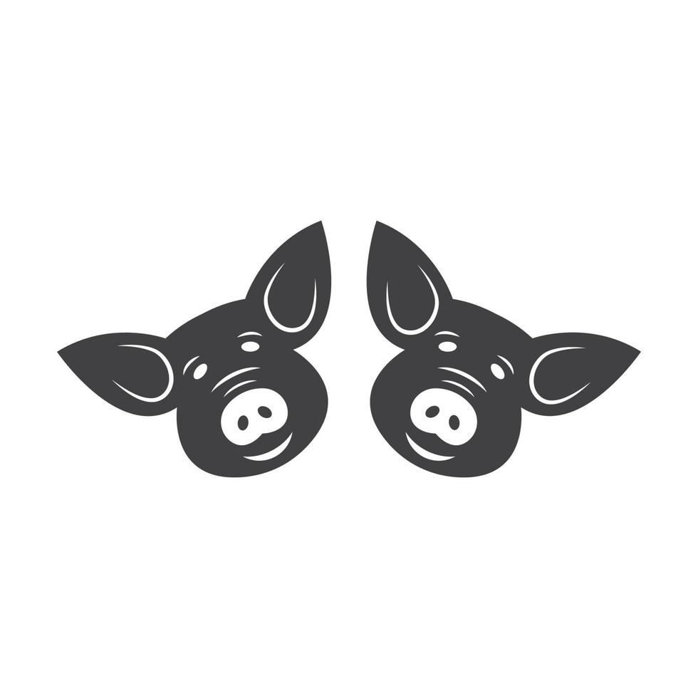 Schwein Vektor Symbol Illustration Design