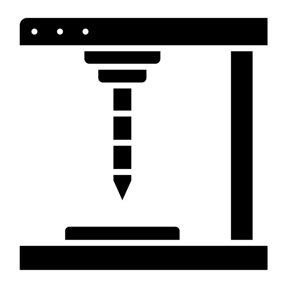 automatisch Bohren Vektor Symbol