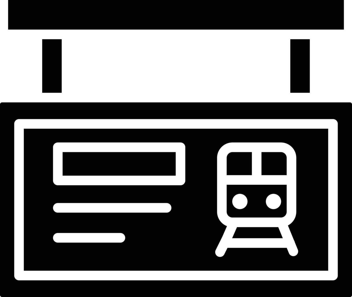 tåg schema vektor ikon design illustration