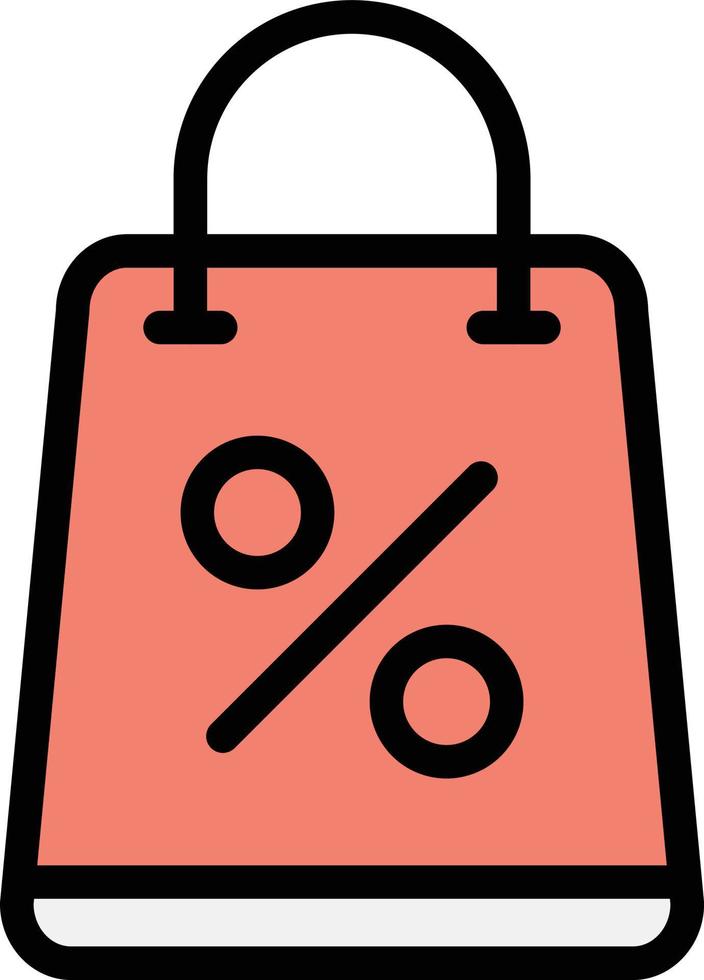 Einkaufstasche-Vektor-Icon-Design-Illustration vektor