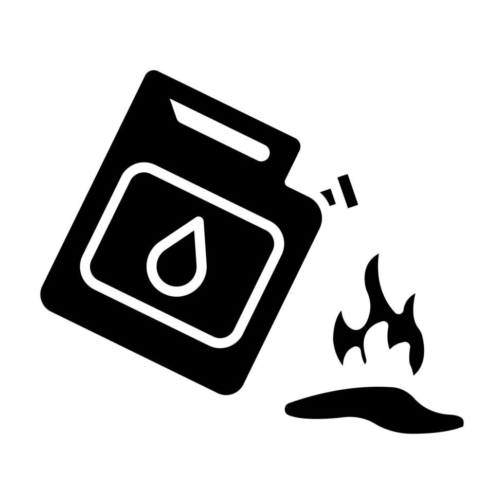 Öl Feuer Vektor Symbol