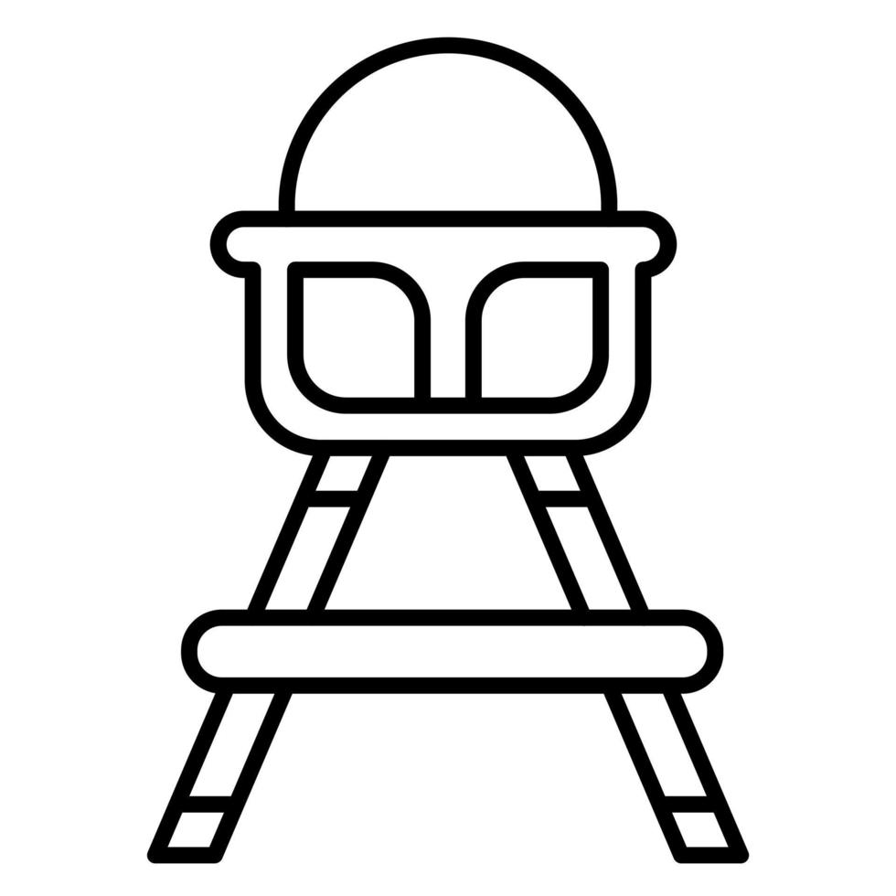 hög stol vektor ikon
