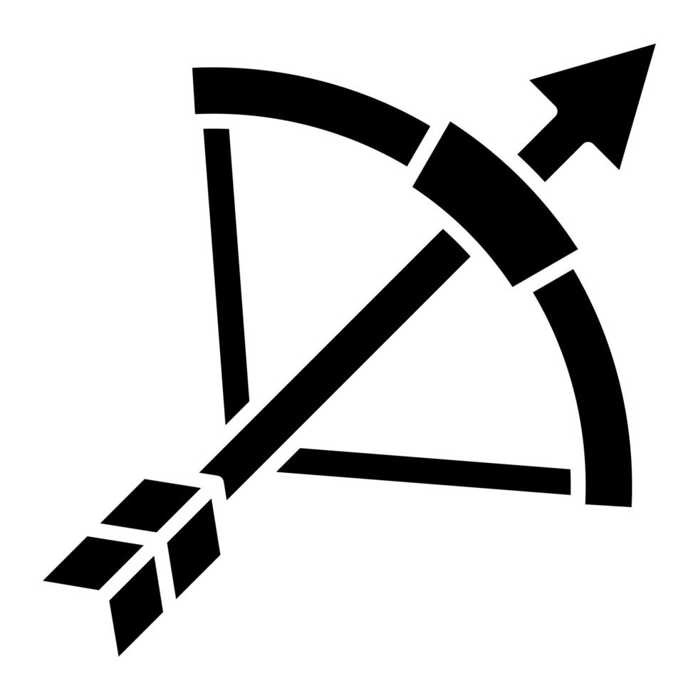 Bogenschießen-Vektor-Symbol vektor