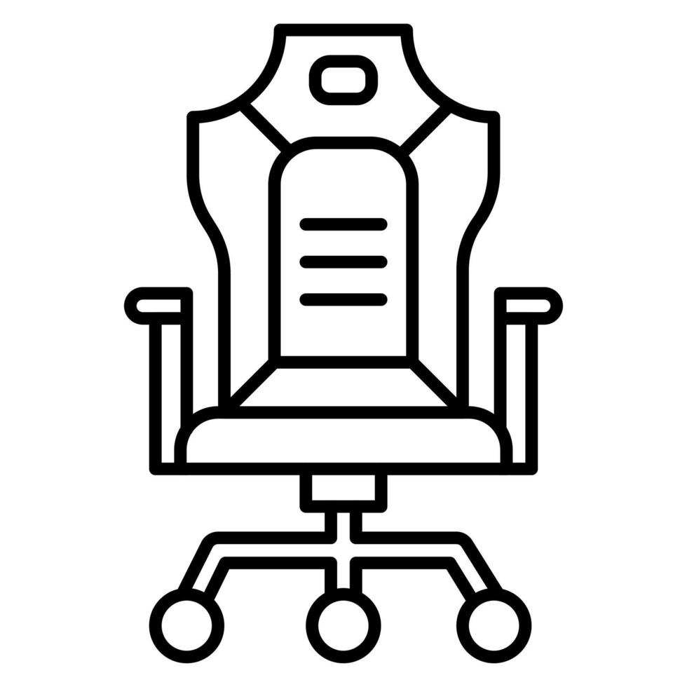 Gaming-Stuhl-Vektor-Symbol vektor