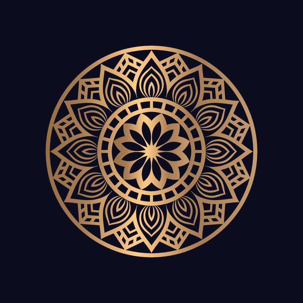 luxuriöses dekoratives Mandala-Hintergrunddesign vektor
