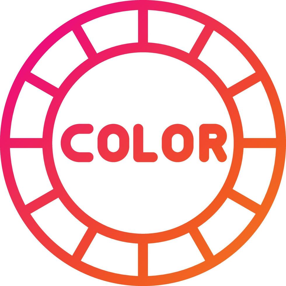 färghjul vektor ikon design illustration