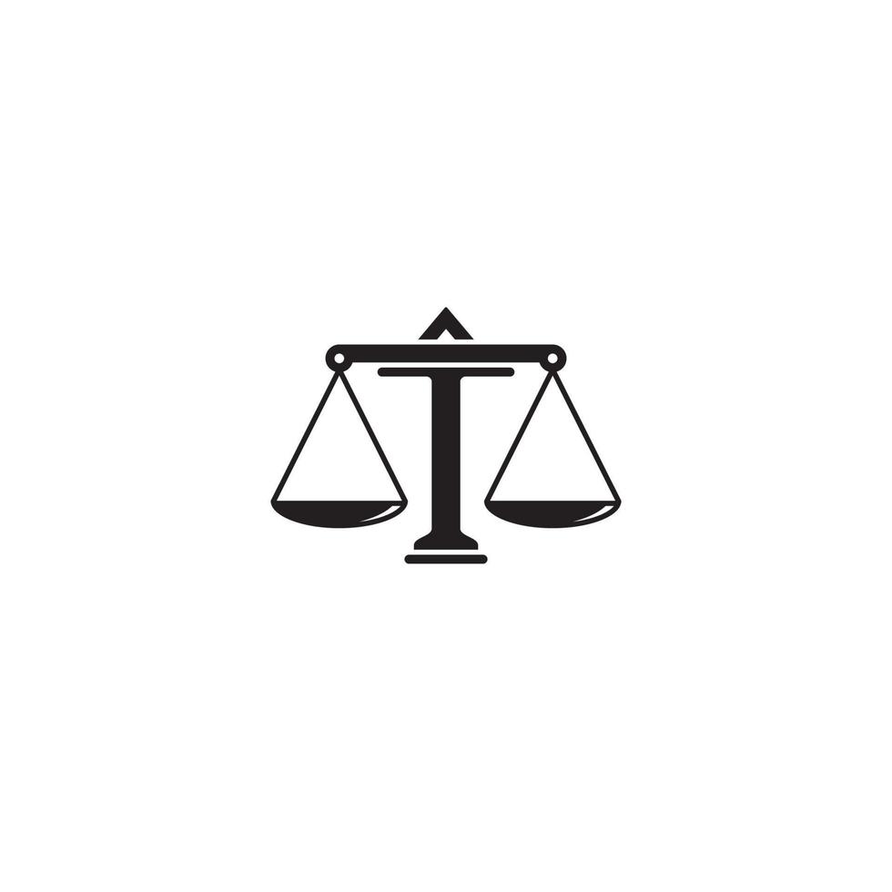 Rahmen von Gerechtigkeit Logo oder Symbol Design vektor
