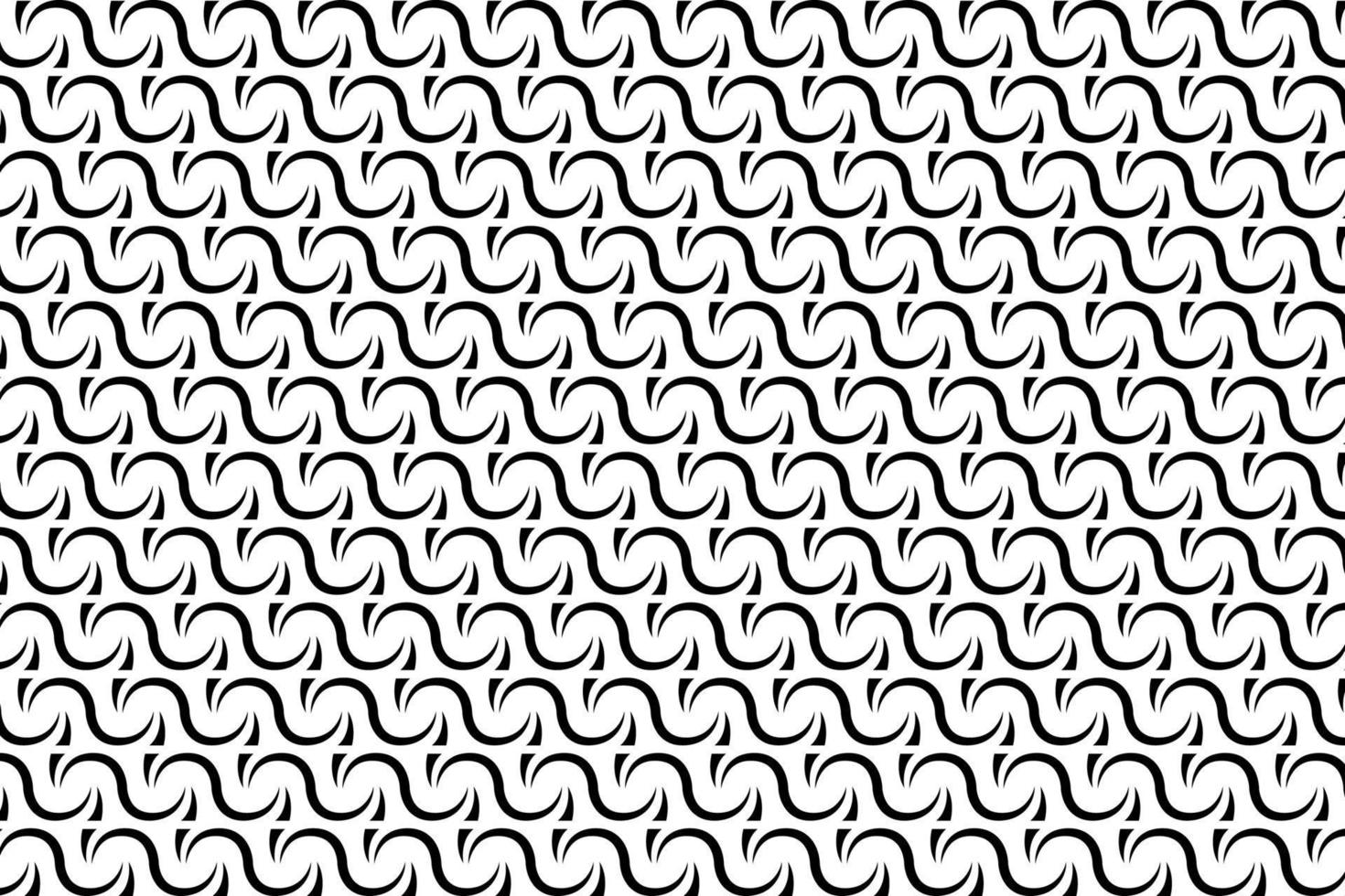 abstrakt schwarz und Weiß Vektor geometrisch nahtlos Muster. wiederholen befliesbar, Mosaik Muster. Herstellung Sie Ideal zum verwenden im ein Vielfalt von Grafik Design Projekte, wie Webseiten, Textilien und andere.