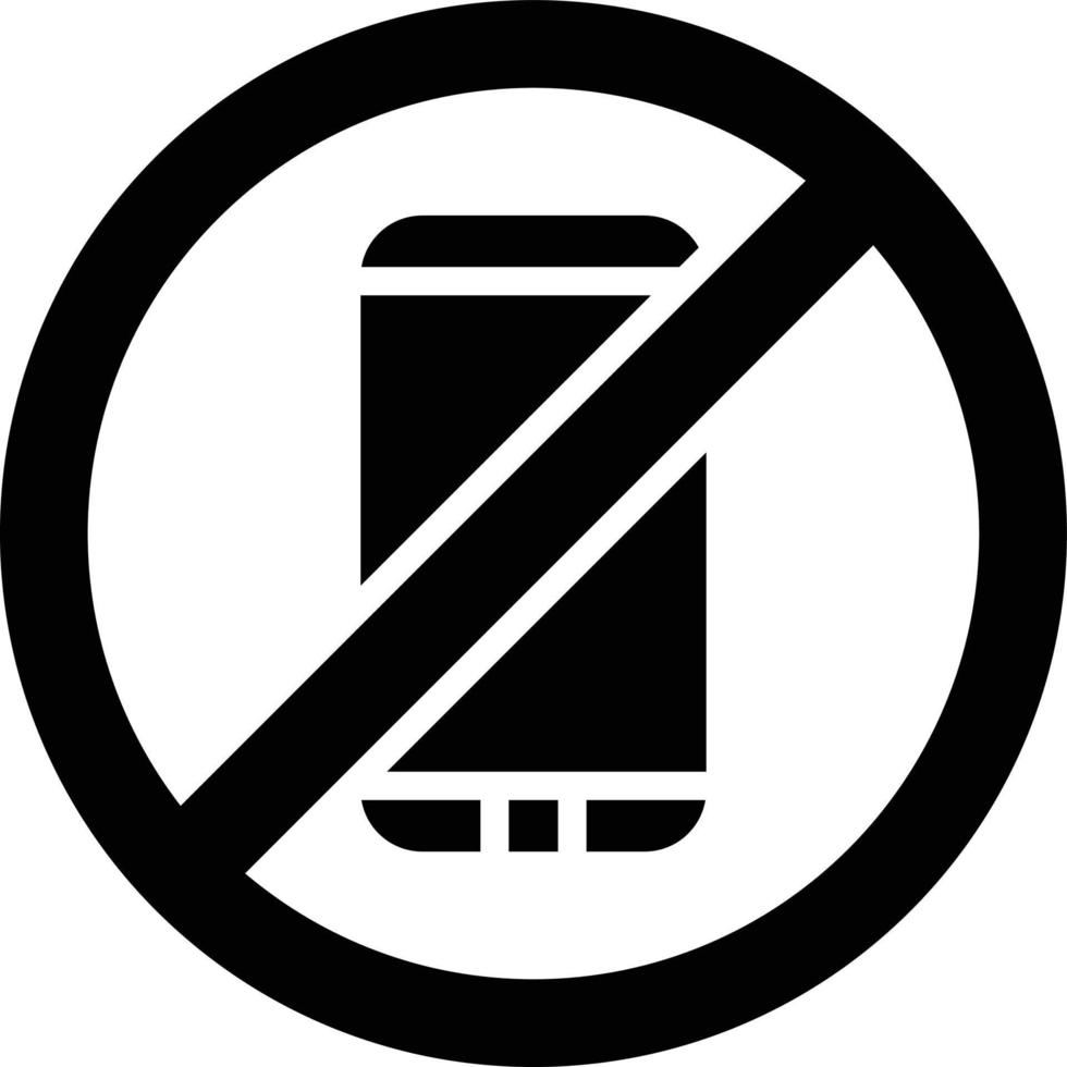 ingen telefon vektor ikon design illustration