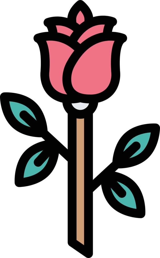 Blumen-Vektor-Icon-Design-Illustration vektor