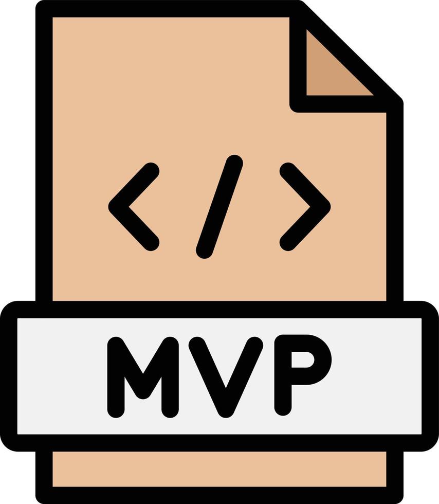 MVP-Vektor-Icon-Design-Illustration vektor