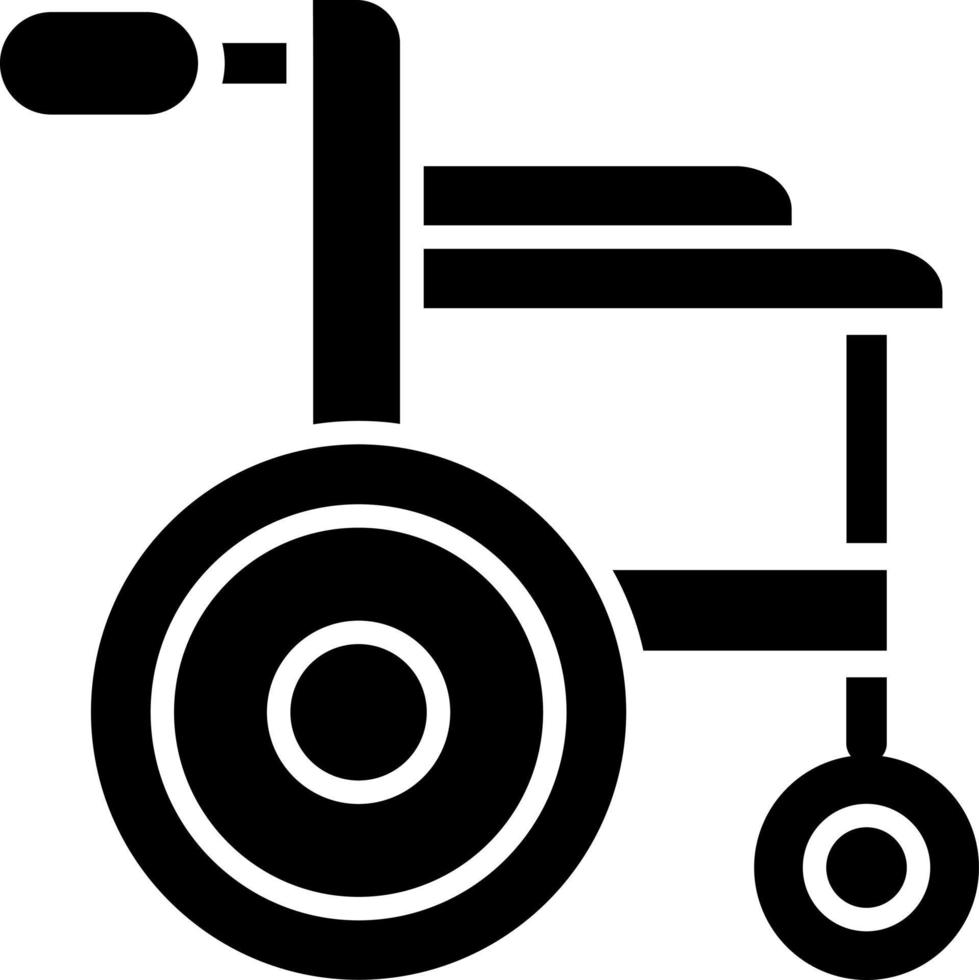 rullstol ikon stil vektor