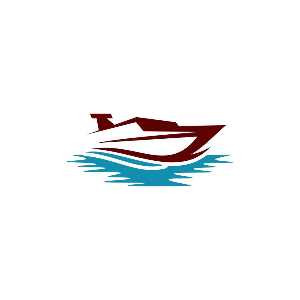 Schiff Unternehmen Logo Farbe Schiff Logo vektor