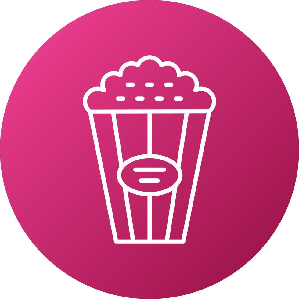 Popcorn-Icon-Stil vektor