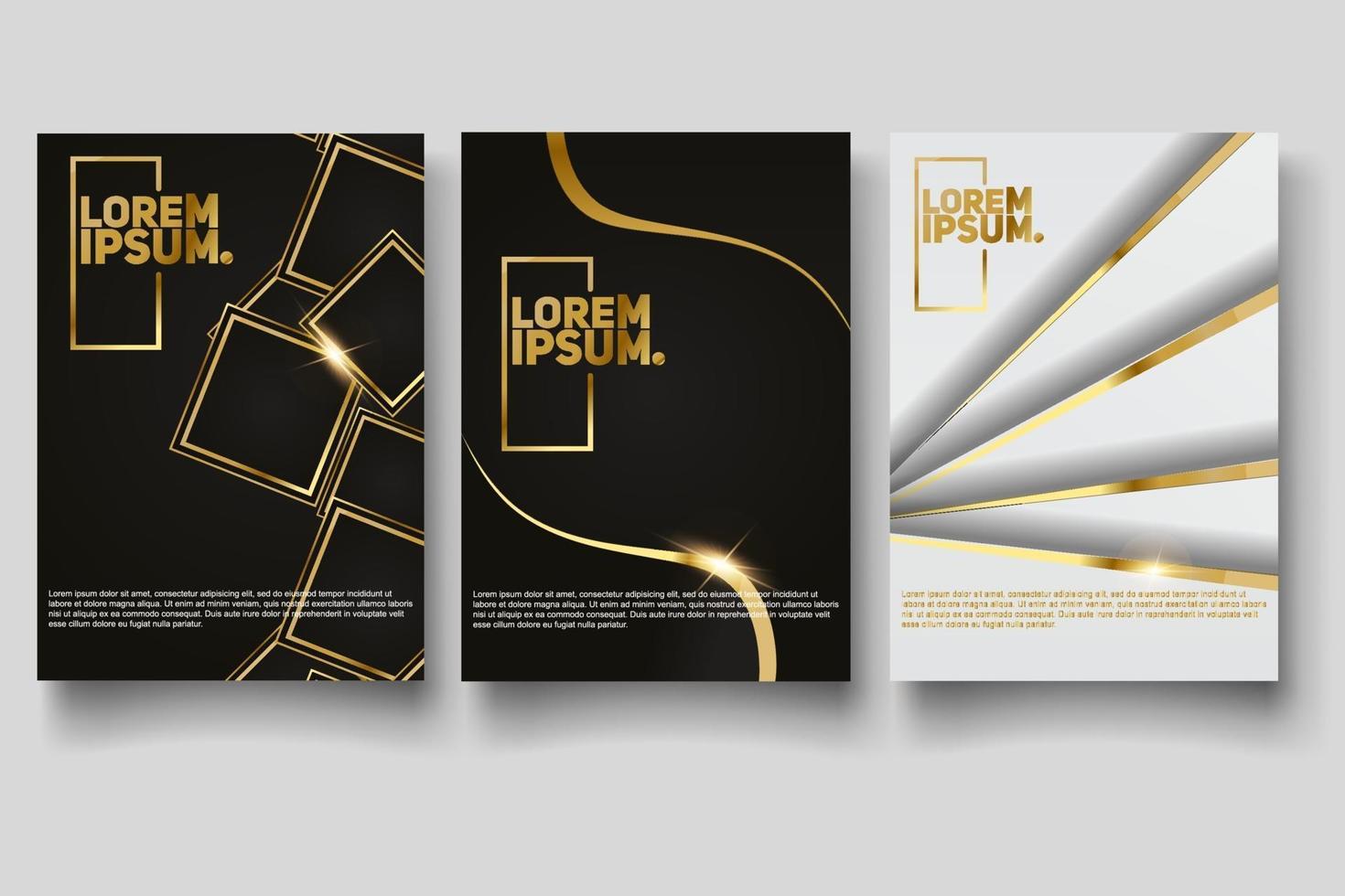 Cover Design Vorlage mit abstrakten Linien modern vektor