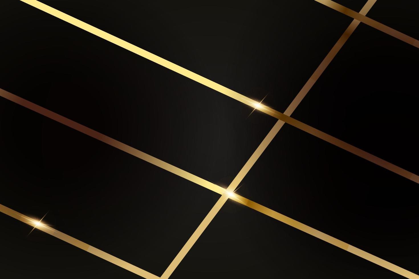 abstrakt månghörnigt mönster lyx med guld vektor