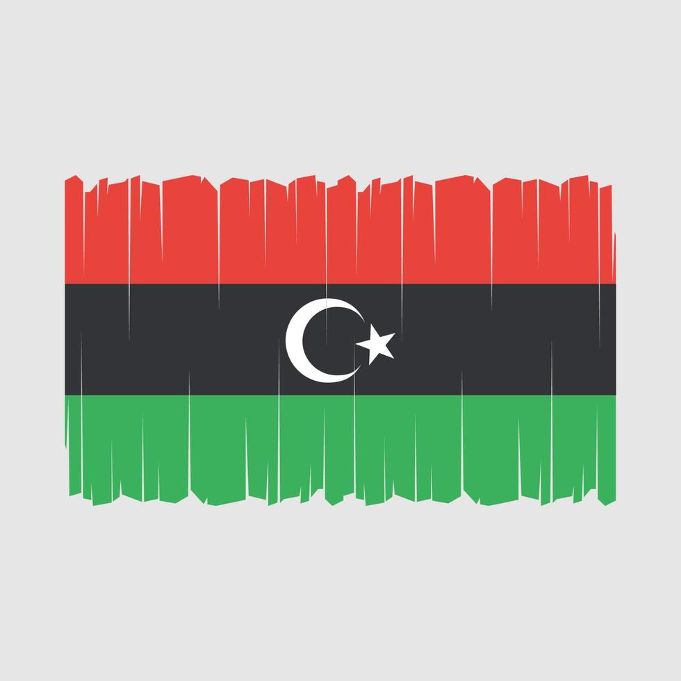 libyen flagge vektor