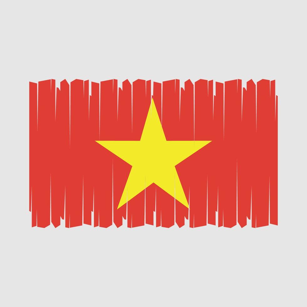 vietnam flagga vektor