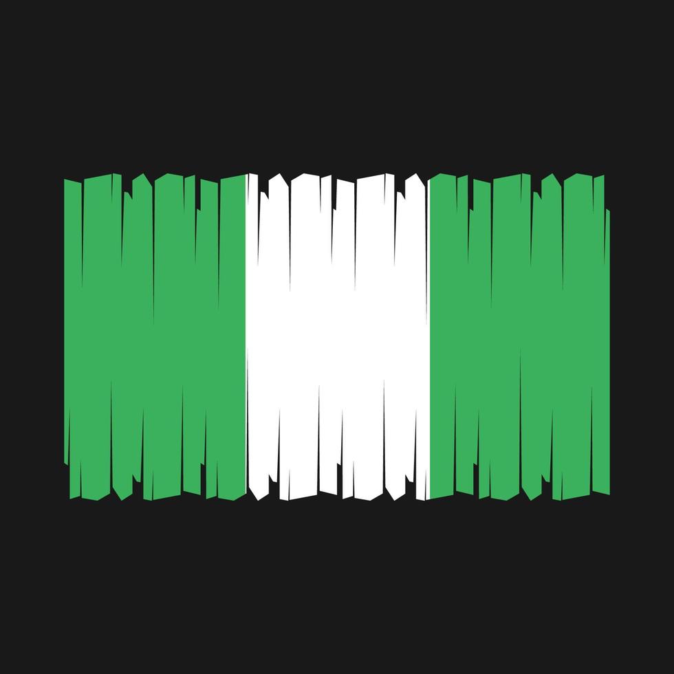 nigeria flagga vektor