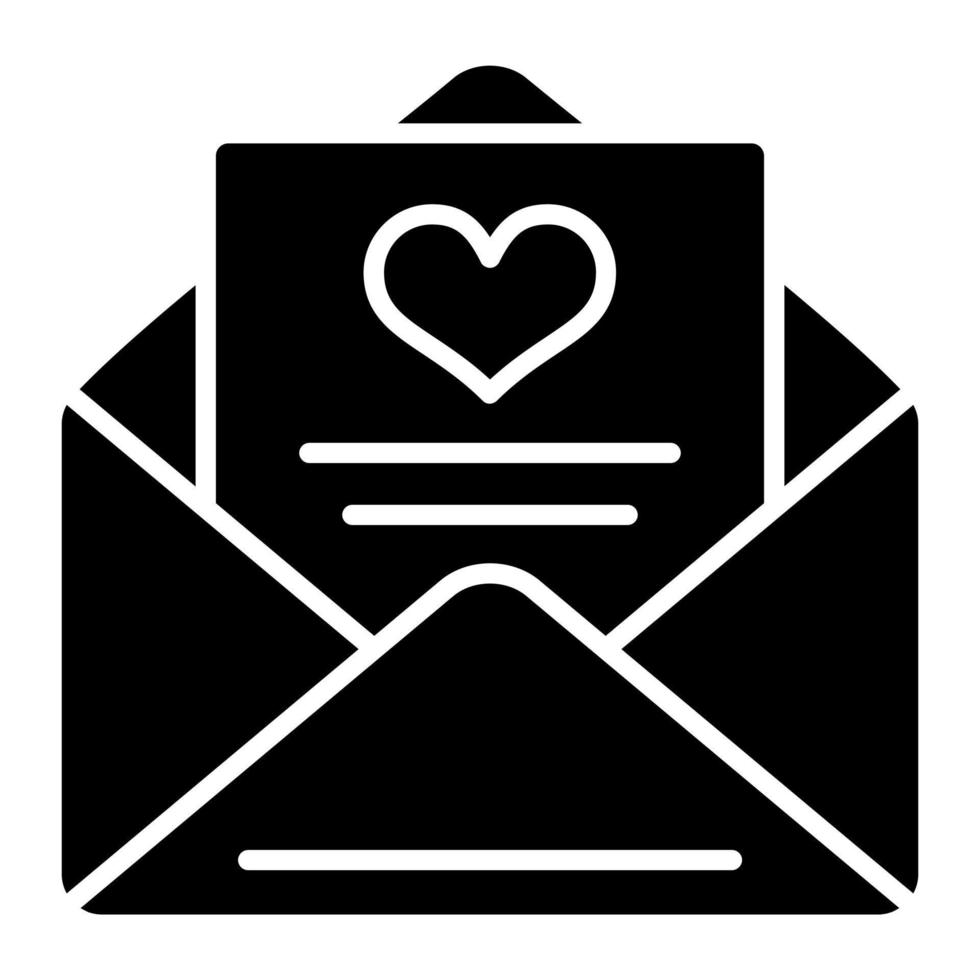 Vektorsymbol für Liebesbriefe vektor