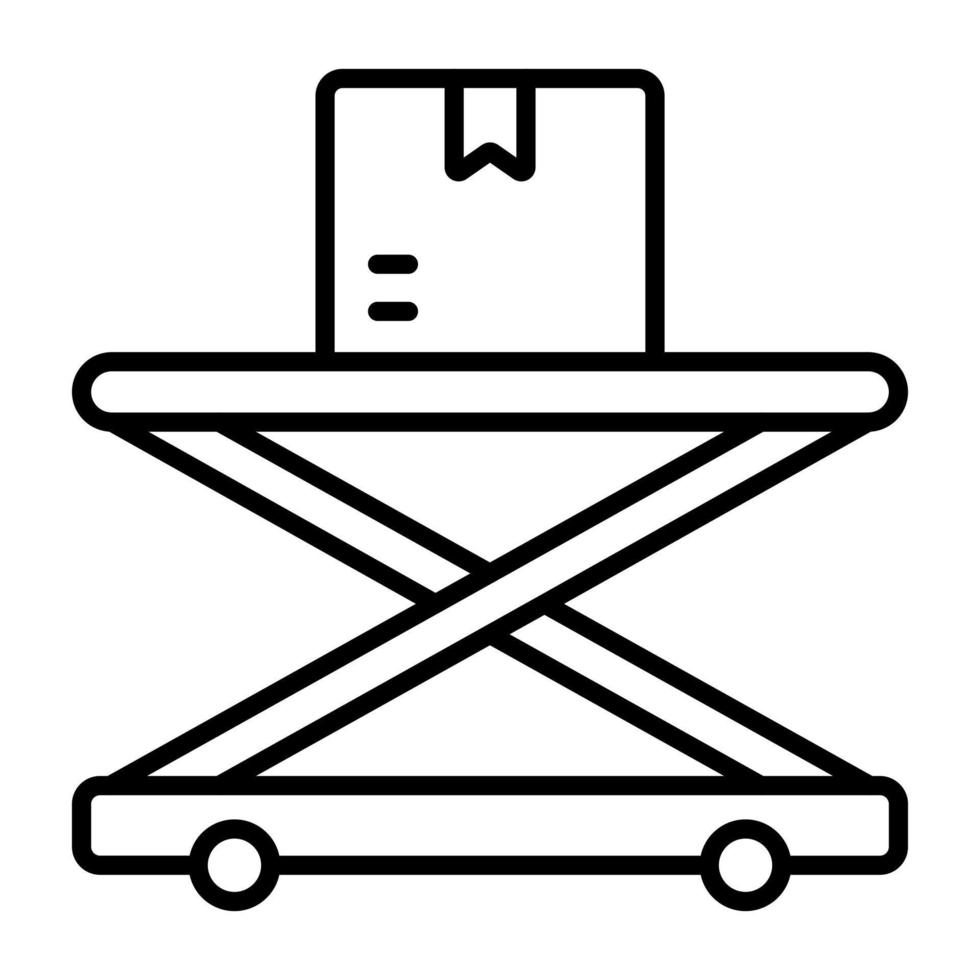 Heben Paket Vektor Symbol