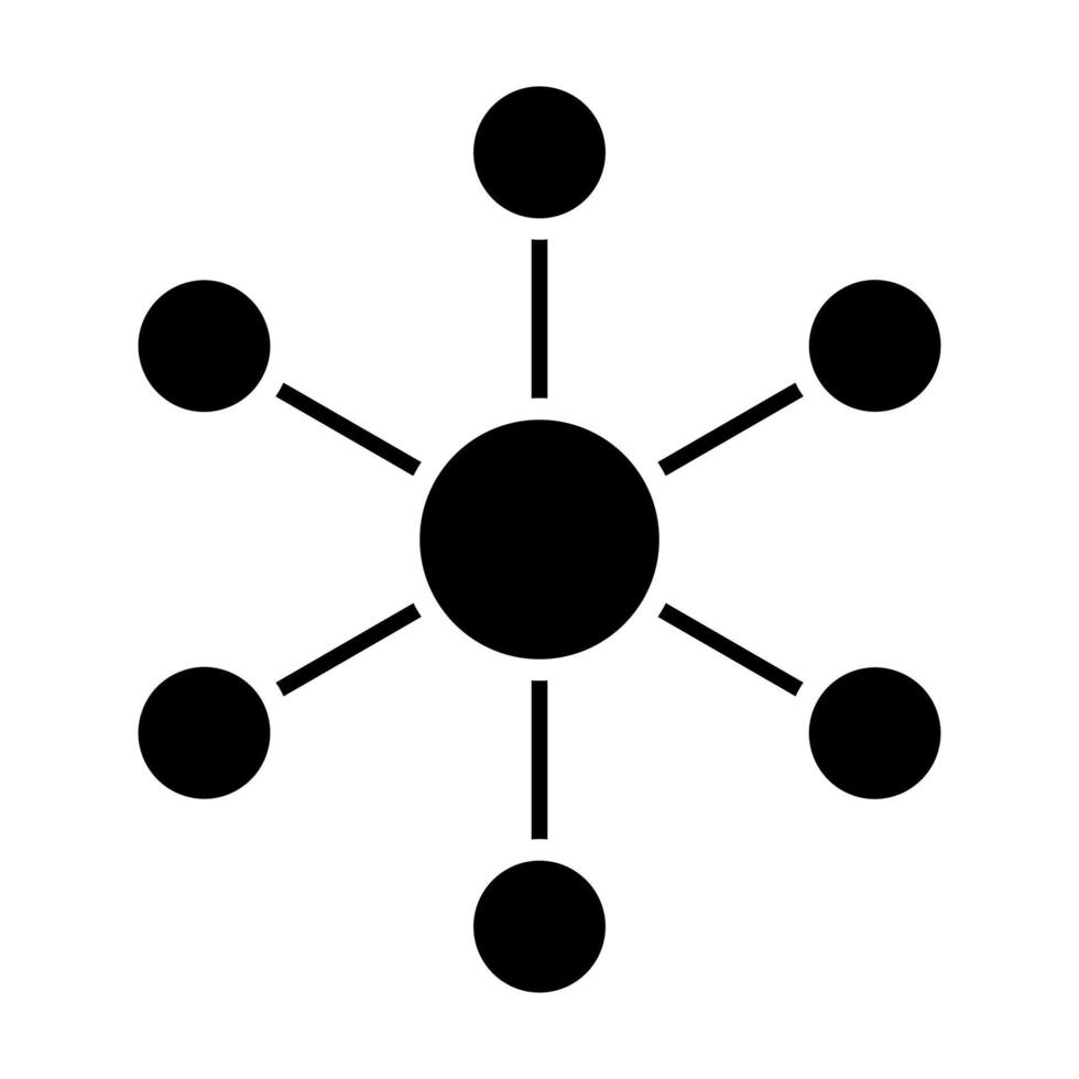 Vektorsymbol für Moleküle vektor