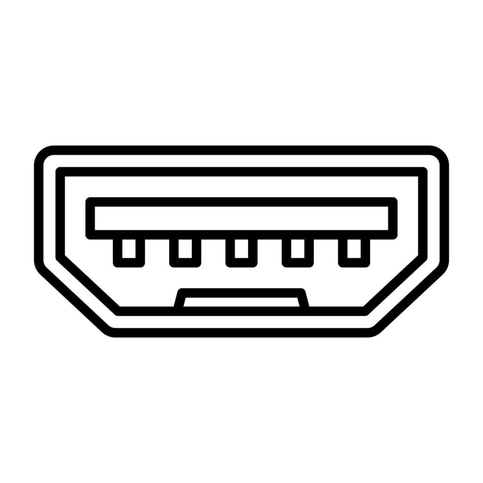 USB Hafen Vektor Symbol