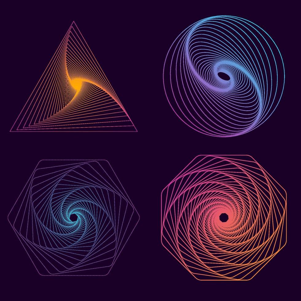 geometriska linjer vektor