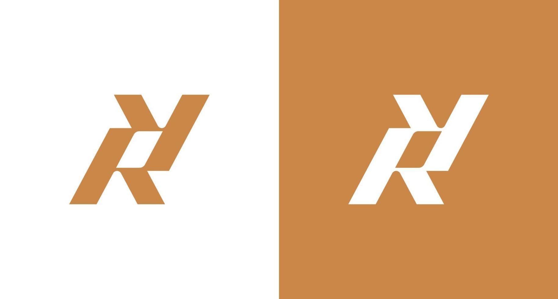 modern elegant bokstav r och y monogramlogotyp vektor