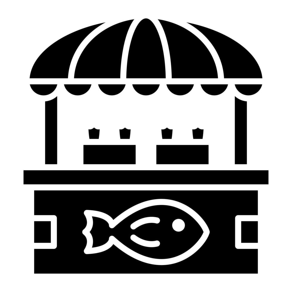 Fisch Markt Vektor Symbol