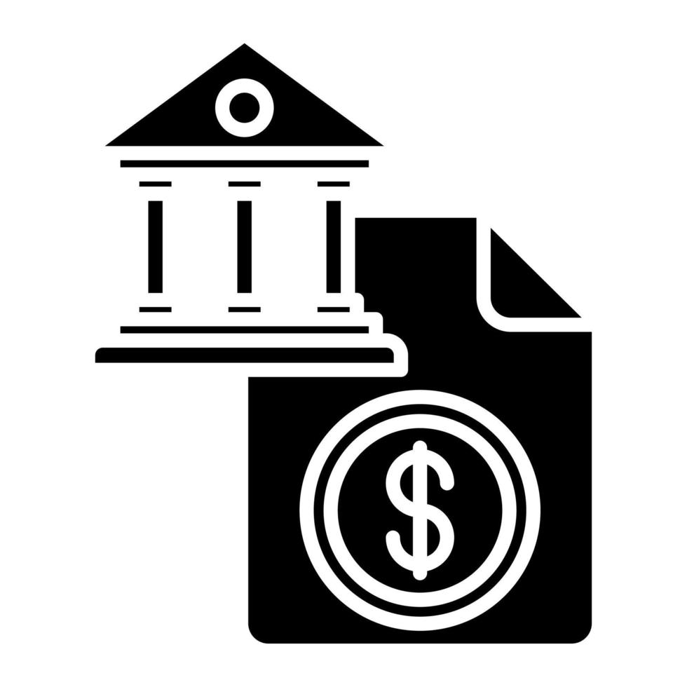 Bank Konto Vektor Symbol
