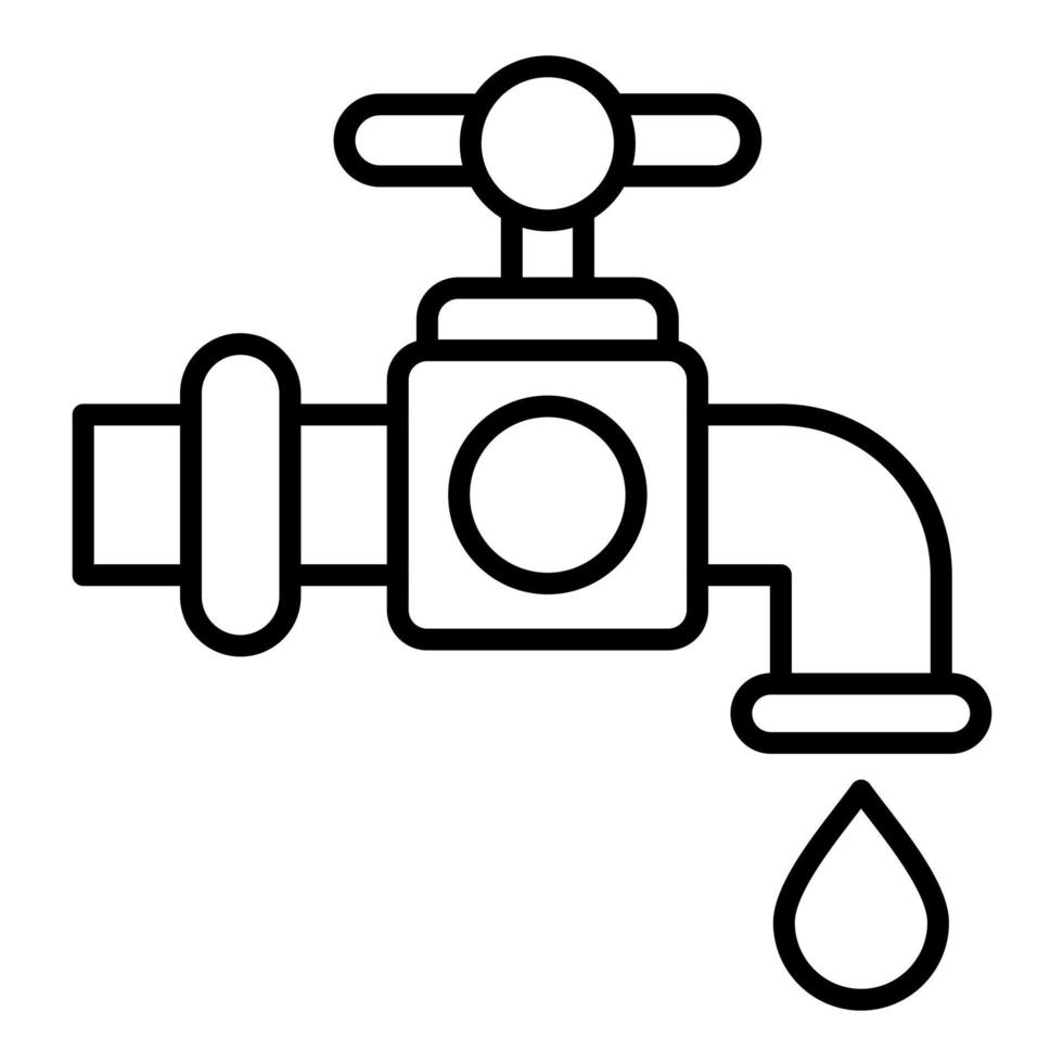 Wasserhahn-Vektorsymbol vektor